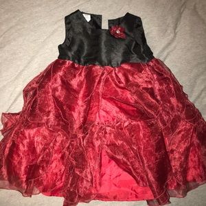 Any kids 3/$16!!..Holiday dress black and red